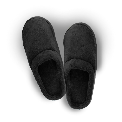 Remedy Health Unisex Gel Slippers - Black